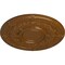 Ekena Millwork Dauphine Ceiling Medallion (Fits Canopies up to 13 1/4"), 33 7/8"OD x 1 3/8"P, Smokey Topaz CM33DASTF - alternate 3
